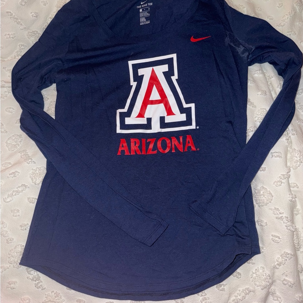 Nike Navy Blue Arizona Long Sleeve Top